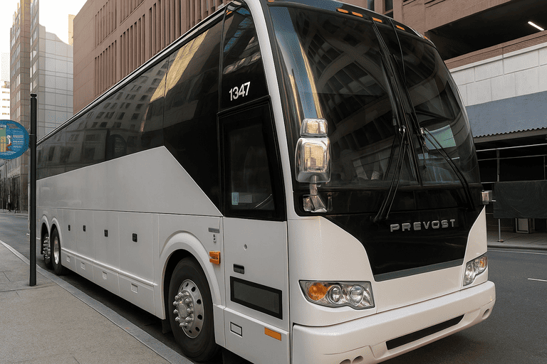 a Charter Bus Rental Everett coach bus